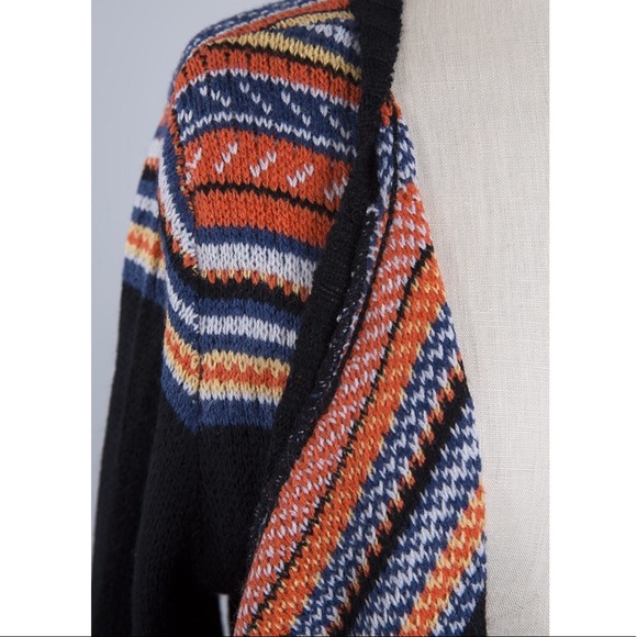 Multi Colored Open Front Cardigan - Picture 5 of 6